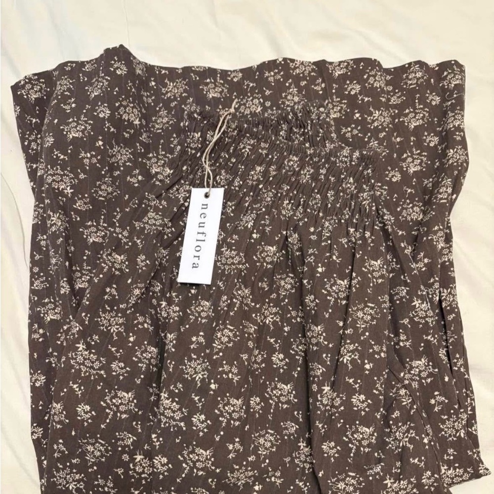 Neuflora Brown Floral Women's Blouse